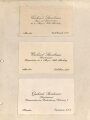 Kaiserreich, vier Visitenkarten Gerhard Steinbauer, Major und zuletzt Kommandeur der 7. Bayr. Fahr Abteilung. Jeweils Aufgeklebt