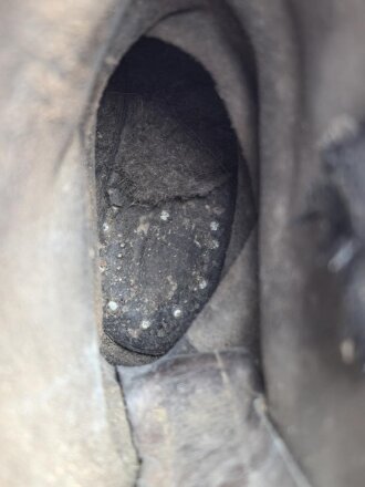 Paar Stiefel für Mannschaften der Wehrmacht. Ungereinigtes Paar, Sohlenlänge 30cm