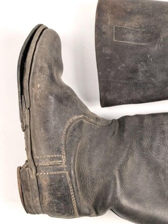 Paar Stiefel für Mannschaften der Wehrmacht. Ungereinigtes Paar, Sohlenlänge 30cm