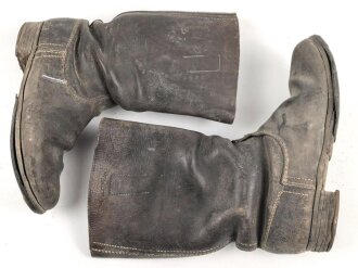 Paar Stiefel für Mannschaften der Wehrmacht. Ungereinigtes Paar, Sohlenlänge 30cm