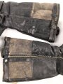 Luftwaffe, Paar Stiefel für Angehörige des fliegenden Personal. Heitbare Ausführung, sicherlich nach dem Krieg weiterverwendet. Sohle, Reissverschluss und Riegel über dem Reissverschluss alt erneuert. Sohlenlänge 30cm
