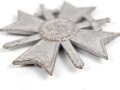 Kriegsverdienstkreuz 2. Klasse mit Schwertern, Vorderseite silbern angemalt, Ring und Öse fehlen