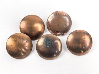 Kaiserreich, fünf Knöpfe , je 20mm