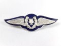 Chile , Brustabzeichen Luftwaffe "Air Force Music ", Air Force Wing, Breite 79mm