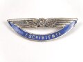 Chile , Brustabzeichen Luftwaffe " ESCRIBIENTE", Air Force Wing, Breite 58mm