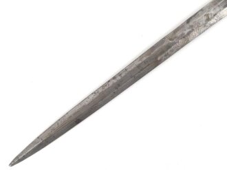 Klinge zum Dolch für Offiziere des Heeres, war gebrochen und ist unschön geschweißt