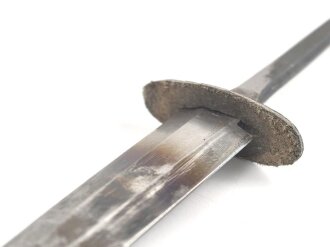 Klinge zum Dolch für Offiziere des Heeres, war gebrochen und ist unschön geschweißt