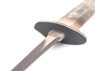 Klinge zum Dolch für Offiziere des Heeres, war gebrochen und ist unschön geschweißt