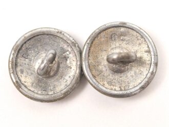 Kriegsmarine, Paar Schulterklappenknöpfe 18mm für Küstenartillerie