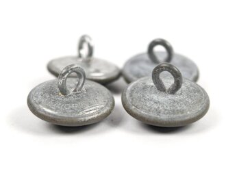 Kriegsmarine, Vier Feldblusenknöpfe 21mm für Küstenartillerie