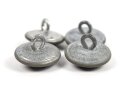 Kriegsmarine, Vier Feldblusenknöpfe 21mm für Küstenartillerie
