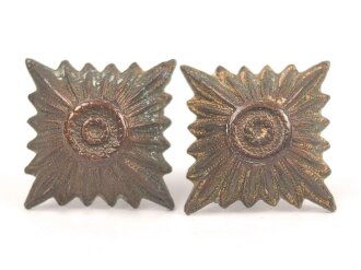 Paar Rangsterne  für Schulterstücke, je 14mm Kantenlänge