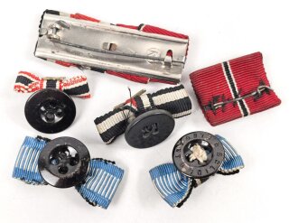 Konvolut Bandspangen und Knopflochminiaturen