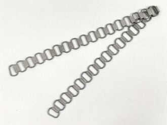 Kette für den Ringkragen der Feldgendarmerie III.Reich, neuzeitliche Sammleranfertigung aus Aluminium