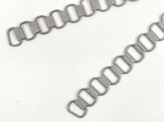 Kette für den Ringkragen der Feldgendarmerie III.Reich, neuzeitliche Sammleranfertigung aus Aluminium