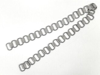 Kette für den Ringkragen der Feldgendarmerie III.Reich, neuzeitliche Sammleranfertigung aus Aluminium