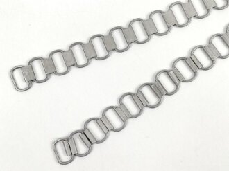 Kette für den Ringkragen der Feldgendarmerie III.Reich, neuzeitliche Sammleranfertigung aus Aluminium