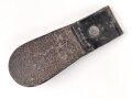 Schwarzer Lederhänger für eine Blankwaffe, Gesamthöhe 95mm