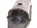 Koppelschuh für ein Extraseitengewehr der Wehrmacht. Dunkelbraunes Leder