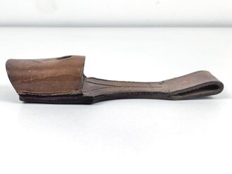 Kaiserreich, ungeschwärzter Koppelschuh, Innen gepolstert, Breite innen 53mm