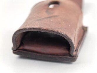 Kaiserreich, ungeschwärzter Koppelschuh, Innen gepolstert, Breite innen 53mm