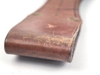 Kaiserreich, ungeschwärzter Koppelschuh, Innen gepolstert, Breite innen 53mm