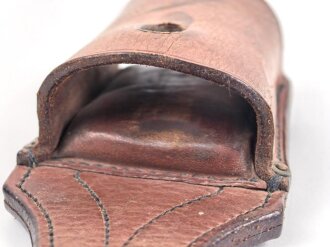 Kaiserreich, ungeschwärzter Koppelschuh, Innen gepolstert, Breite innen 53mm