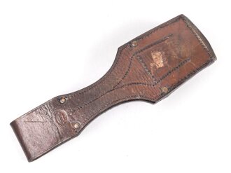 Kaiserreich, ungeschwärzter Koppelschuh, Innen gepolstert, Breite innen 53mm