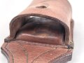 Kaiserreich, ungeschwärzter Koppelschuh, Innen gepolstert, Breite innen 53mm