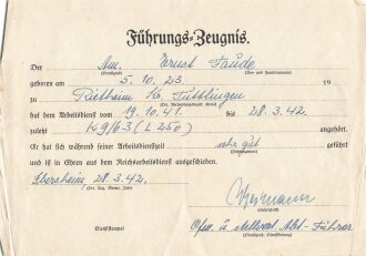 Gruppe Verleihungsurkunden eines Angehörigen des Grenadier Regiment 480, Feldzug gegen Rußland