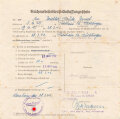 Gruppe Verleihungsurkunden eines Angehörigen des Grenadier Regiment 480, Feldzug gegen Rußland