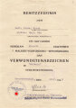 Gruppe Verleihungsurkunden eines Angehörigen des Grenadier Regiment 480, Feldzug gegen Rußland