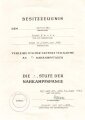 Gruppe Verleihungsurkunden eines Angehörigen des Grenadier Regiment 480, Feldzug gegen Rußland