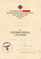 Gruppe Verleihungsurkunden eines Angehörigen des Grenadier Regiment 480, Feldzug gegen Rußland