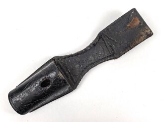 Koppelschuh für ein Extraseitengewehr der Wehrmacht. Lackleder