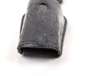 Koppelschuh für ein Extraseitengewehr der Wehrmacht. Lackleder