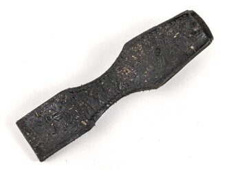 Koppelschuh für ein Extraseitengewehr der Wehrmacht. Lackleder