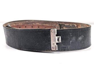 Lackleder Koppelriemen III.Reich. Ungereinigtes Stück, Gesamtlänge 99cm