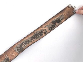 Lackleder Koppelriemen III.Reich. Ungereinigtes Stück, Gesamtlänge 99cm