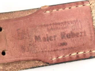 Lackleder Koppelriemen III.Reich. Ungereinigtes Stück, Gesamtlänge 99cm