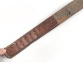 Lackleder Koppelriemen III.Reich. Ungereinigtes Stück, Gesamtlänge 99cm