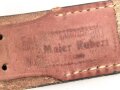 Lackleder Koppelriemen III.Reich. Ungereinigtes Stück, Gesamtlänge 99cm