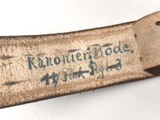 Koppelriemen eines Angehörigen  Flak Regiment 3 für ein Ausgehkoppel. Gesamtlänge 100cm