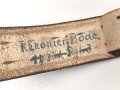 Koppelriemen eines Angehörigen  Flak Regiment 3 für ein Ausgehkoppel. Gesamtlänge 100cm