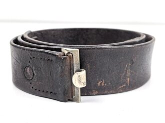 Reichswehr Koppelriemen datiert 1937, Kammerstück Fliegergruppe 8. Gesamtlänge 96cm, Fl.Gr. S ee Oldenburg