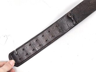 Reichswehr Koppelriemen datiert 1937, Kammerstück Fliegergruppe 8. Gesamtlänge 96cm, Fl.Gr. S ee Oldenburg