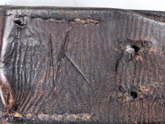 Reichswehr Koppelriemen datiert 1937, Kammerstück Fliegergruppe 8. Gesamtlänge 96cm, Fl.Gr. S ee Oldenburg