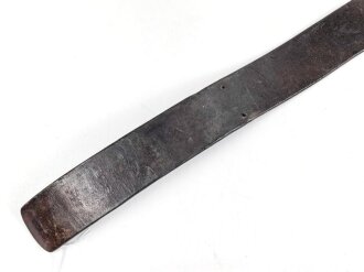 Reichswehr Koppelriemen datiert 1937, Kammerstück Fliegergruppe 8. Gesamtlänge 96cm