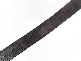 Reichswehr Koppelriemen datiert 1937, Kammerstück Fliegergruppe 8. Gesamtlänge 96cm