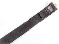 Reichswehr Koppelriemen datiert 1937, Kammerstück Fliegergruppe 8. Gesamtlänge 96cm